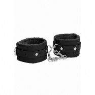 Ouch Plush Leather Cuffs