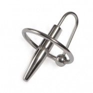 Penisplug med Ollonring - Silver - M