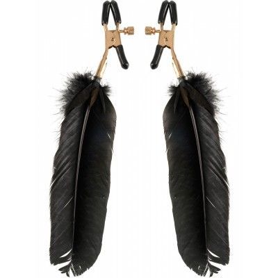Pipedream Fetish Fantasy: Fantasy Feather Clamps, gold