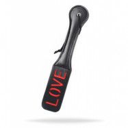 Double Spank Paddle LOVE Black