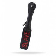 Double Spank Paddle SLAVE Black