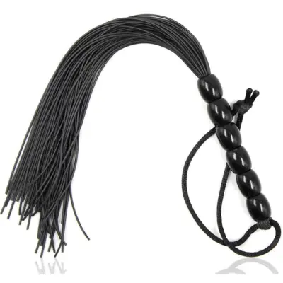 Flogger - Piska i Silikon 22 cm - Svart