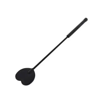 Hidden Desire Crop Whip Heart Black