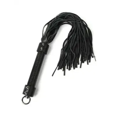 Hidden Desire Genuine Leather Whip 55cm BLACK
