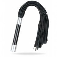 Long Flogger With Metal Grip