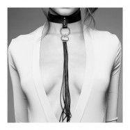 Maze Tassel Chocker Svart