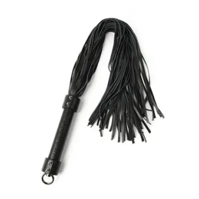 Hidden Desire Genuine Leather Whip 75Cm Black