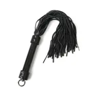 Hidden Desire Genuine Leather Whip 55Cm Black