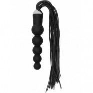 Ouch!: Black Whip with Curved Silicone Dildo