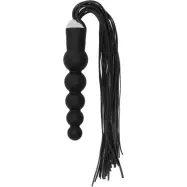 Ouch!: Black Whip with Curved Silicone Dildo