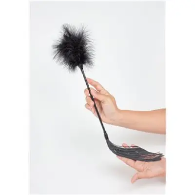 Secret Play Feather Tickler & Whip Black
