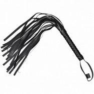 Sex & Mischief Crystal Whip Flogger 60,5 cm - Black