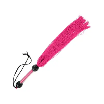 Sex & Mischief: Medium Rubber Whip, rosa