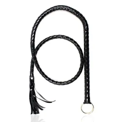 Shiny Black Long Whip 138 cm