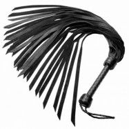 Strict Leather Flogger 82 cm - Svart