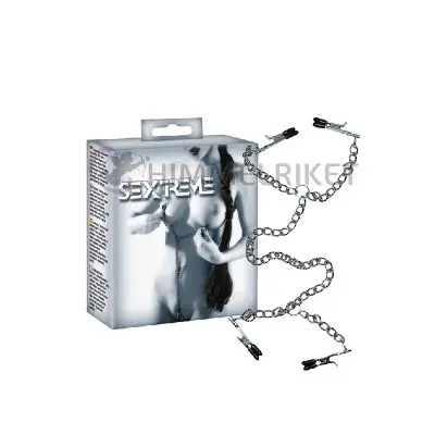 Bondage, Sextreme Chain -Klämmor för bröst och blygläppar