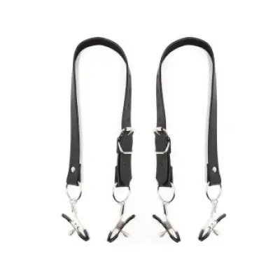 Ohmama Fetish Clitoris Clamps With Leg Straps