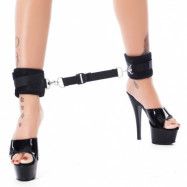 SOFT BONDAGE FOOTCUFFS WITH SPREAD STRAP