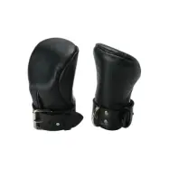 Strict Leather Deluxe Padded Fist Mitts - M/L / Black