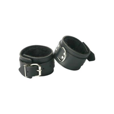 Strict Leather Fur Lined Ankle Cuffs
