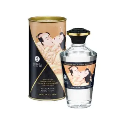 SHUNGA - FETISH VANILLA FLAVOR HEAT EFFECT MASSAGE OIL 100 ML