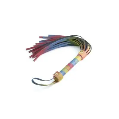 Ns Novelties Spectra Bondage Flogger Rainbow