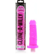 Clone-A-Willy: Vibrerande Penisavgjutning, självlysande, rosa