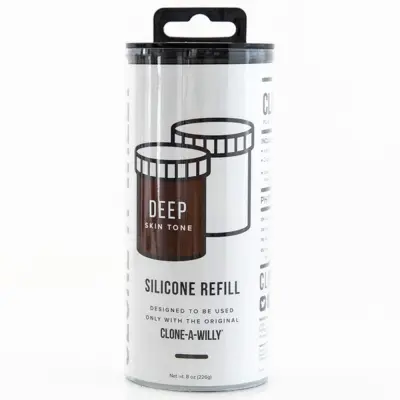Clone-A-Willy Refill Deep Skin Tone Silicone