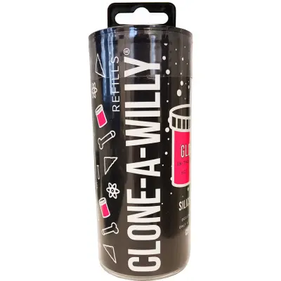 Clone-A-Willy: Silicone Refill, självlysande, rosa