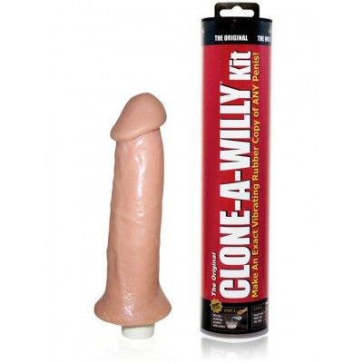 Clone-A-Willy: Vibrerande Penisavgjutning, ljus hudfärg