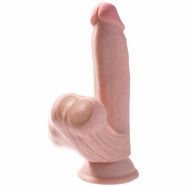 3D Cock Swinging Balls 7 Inch Light Skin