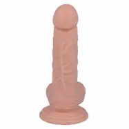#4 Realistisk Dildo med Sugkopp 16,2 x 3,1 cm - Beige