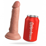 6“ Vibrating + Dual Density Silicone Cock