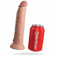 9“ Vibrating + Dual Density Silicone Cock with Remote