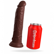 9“ Vibrating + Dual Density Silicone Cock with Remote