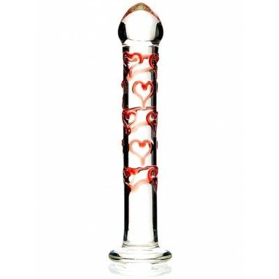 Adam & Eve: Red Hearts, Glass Dildo