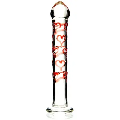 Adam & Eve: Red Hearts, Glass Dildo