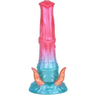 Alien Beast Cyan Rainbow Dildo 23,5 cm