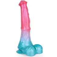 Alien Beast Cyan Rainbow Dildo 24,8 cm