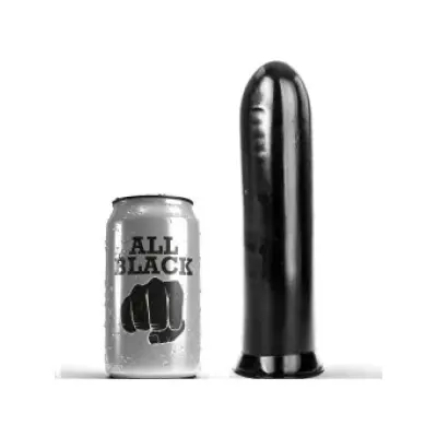 All Black Dildo Black 19 Cm