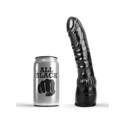 All Black Dildo Black Realistic 20 Cm