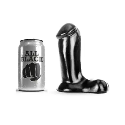 All Black Dildo Realistic 14 Cm