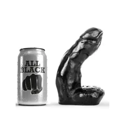 All Black Dildo Realistic 15 Cm