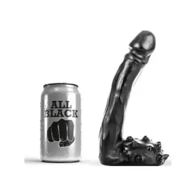 All Black Dildo Realistic 19 Cm
