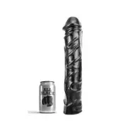 All Black Giant Soft Fisting Dildo 32 Cm
