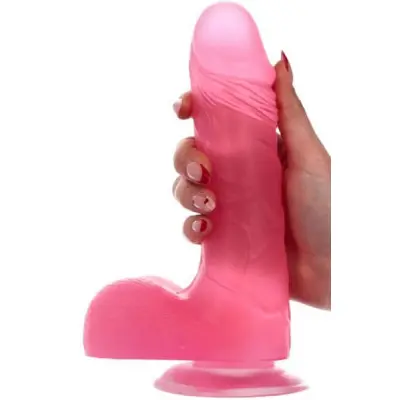 Alvaro Dildo Transparent Pink 23 cm