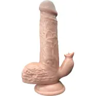 Armony: Realistic Vibrator & Thrusting Dildo with Tongue, 19 cm