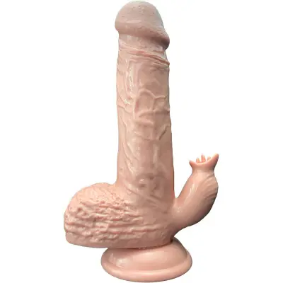 Armony: Realistic Vibrator&Thrusting Dildo with Tongue, 19 cm