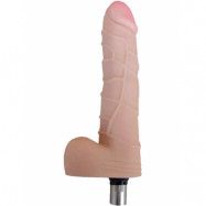 Auxfun: Realistic Dildo 3XLR Attachment, 18 cm