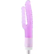 Auxfun: Ribbed Double Dildo 3XLR Attachment